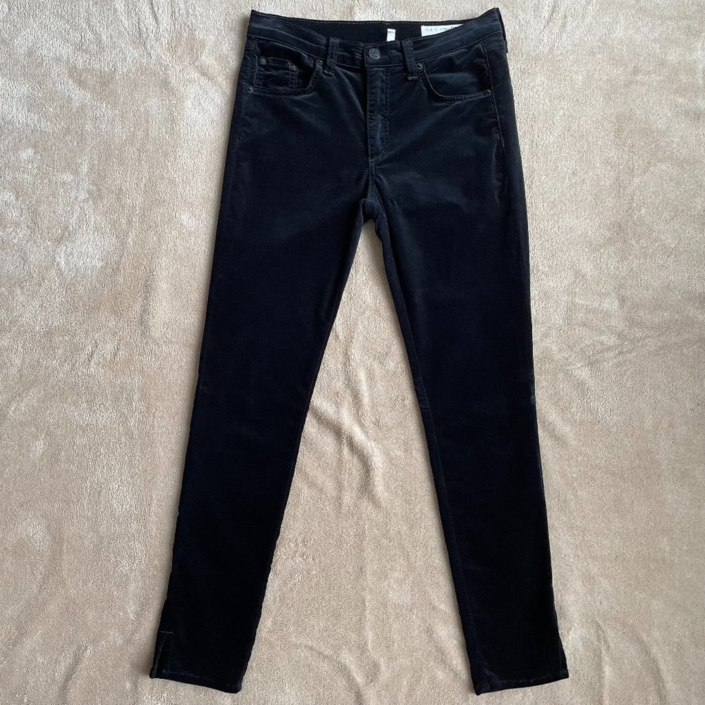 Rag & Bone Black Velvet Pant